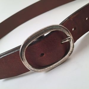 gap brown leather belt